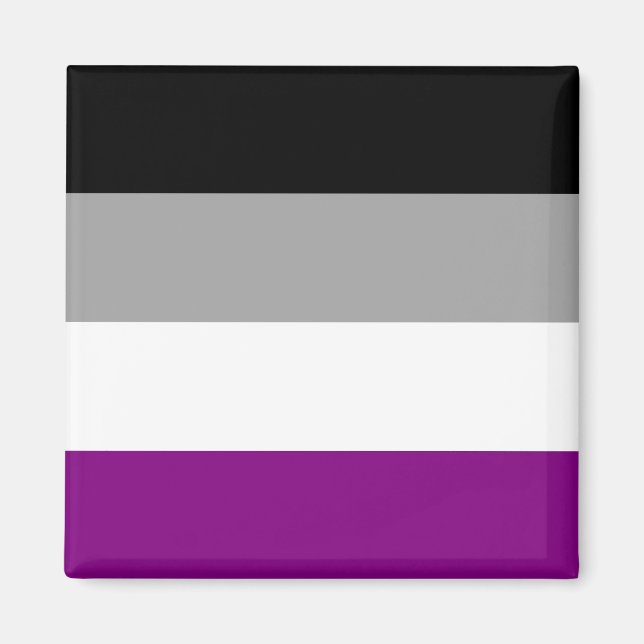 asexuelle Pride-Flagge Magnet (Vorne)