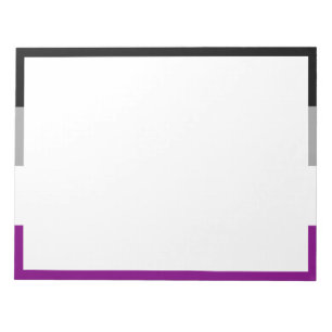 Asexuelle Pride-Flagge Notizblock