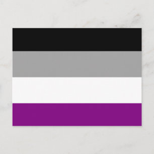 Asexuelle Pride-Flagge Postkarte