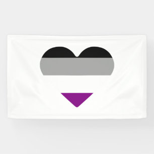 Asexuelle Stolz Herz Banner