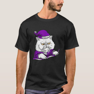 Asexuelle wütende Katze müde Beanie Asexuelle-Flag T-Shirt