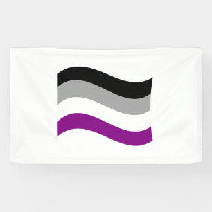 Asexuellen Stolz-Wellenflagge Banner