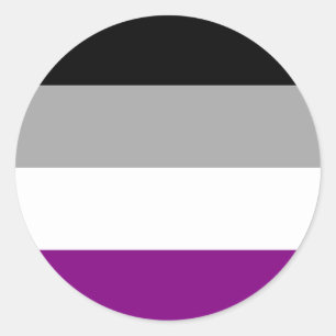 Asexueller LGBTQ-Prix Runder Aufkleber