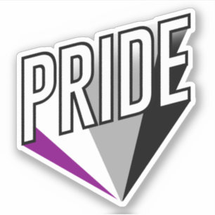 Asexueller Stolz-Ausbruch Aufkleber