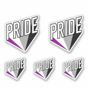 Asexueller Stolz-Ausbruch Aufkleber