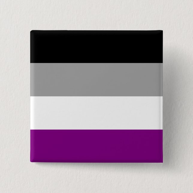 Asexueller Stolz Button (Vorderseite)