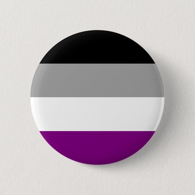 Asexueller Stolz-Flagge Button (Vorderseite)