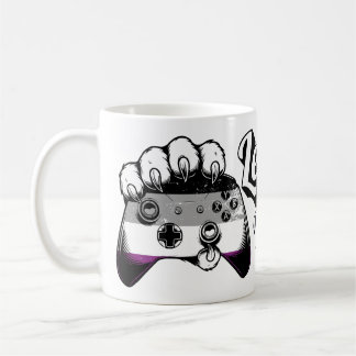 Asexueller Stolz Level Up Tiger Pfoten Controller  Kaffeetasse