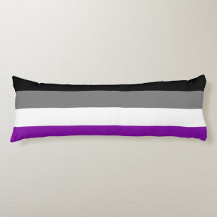 Asexueller Stolz, LGBTQ-Stolz, gestreifte Printwer Seitenschläferkissen
