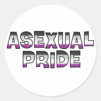 Asexueller Stolz Runder Aufkleber