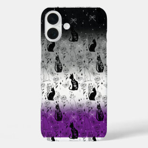 Asexueller Stolz schwarze Katze - Mystische Hexe iPhone 16 Plus Hülle