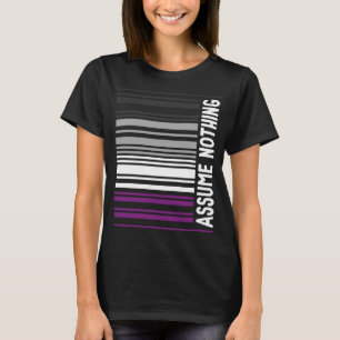 Asexueller Stolz Stolz Ace Barcode Annahme nichts T-Shirt