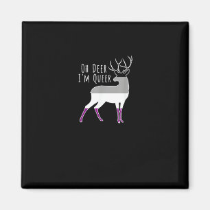 Asexuelles Flagge Oh Hirsch Queer Stolz Lustiges L Magnet