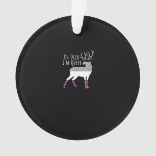 Asexuelles Flagge Oh Hirsch Queer Stolz Lustiges L Ornament