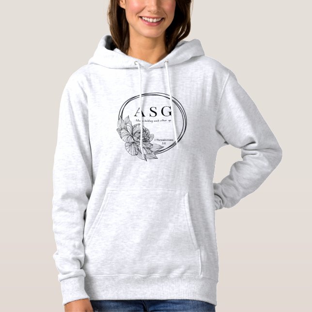 ASG-Logo (kein Name auf der Rückseite) Hoodie (Vorderseite)