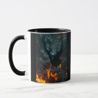 Ash and Ember – Rebirth Crow Mug | Dark Curiosity Tasse