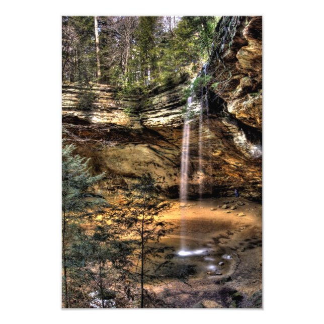 Ash Cave Falls, Hocking Hills, Ohio Fotodruck (Vorne)