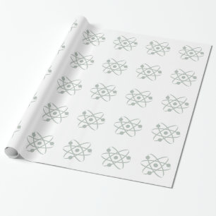 Ash Gray Atom Geschenkpapier