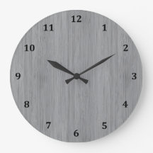 Ash Gray Bamboo Wood Grain Look