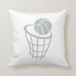 Ash Gray Basketball Kissen