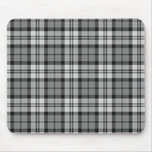 Ash Gray Blackwatch Campbell Tartan Kariert Mousepad