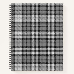 Ash Gray Blackwatch Campbell Tartan Kariert Notizbuch