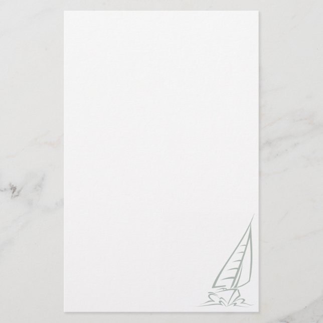 Ash Gray Sailing Briefpapier (Vorderseite)