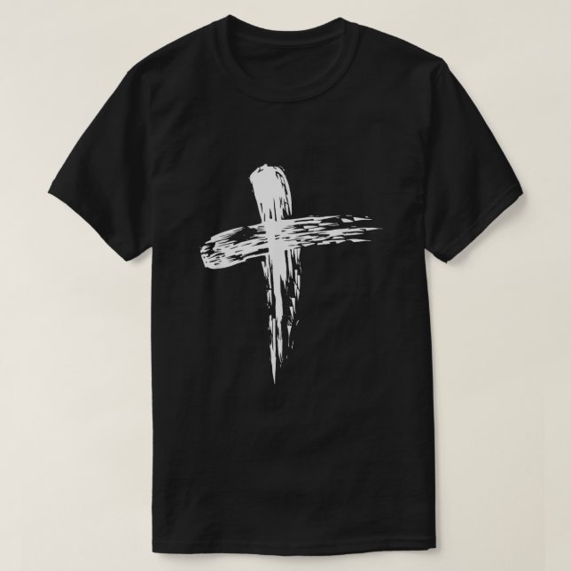 Ash Mittwoch Lent Cross Christlich katholische Rel T-Shirt (Design vorne)