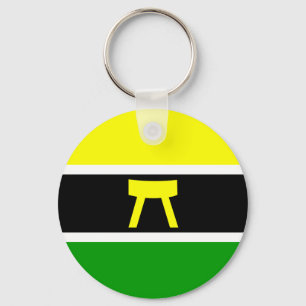 Ashanti, Ghana-Flagge Schlüsselanhänger