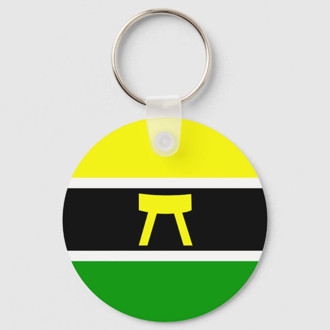 Ashanti, Ghana-Flagge Schlüsselanhänger (Vorderseite)
