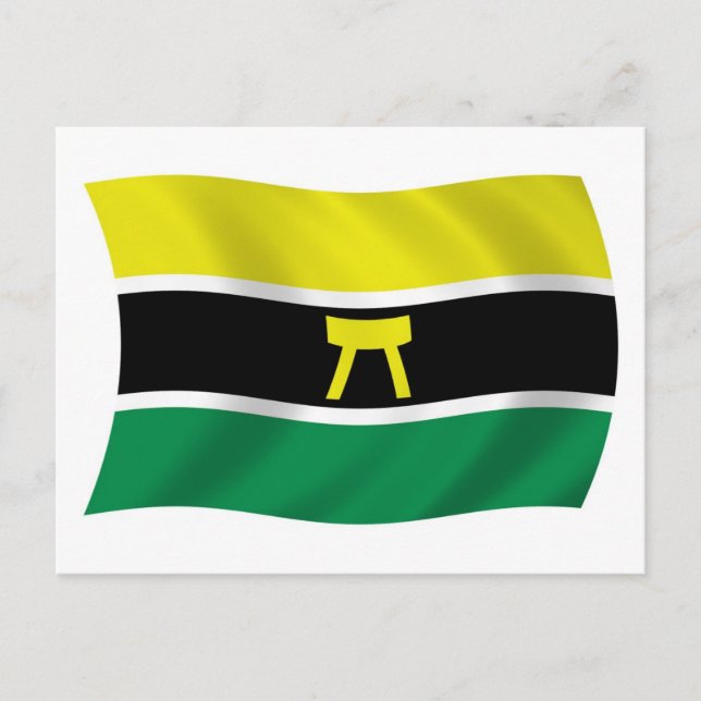 Ashanti People Flag Postcard Postkarte (Vorderseite)