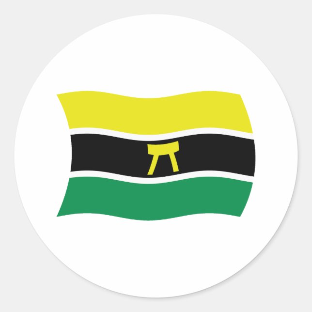 Ashanti People Flag Sticker (Vorderseite)