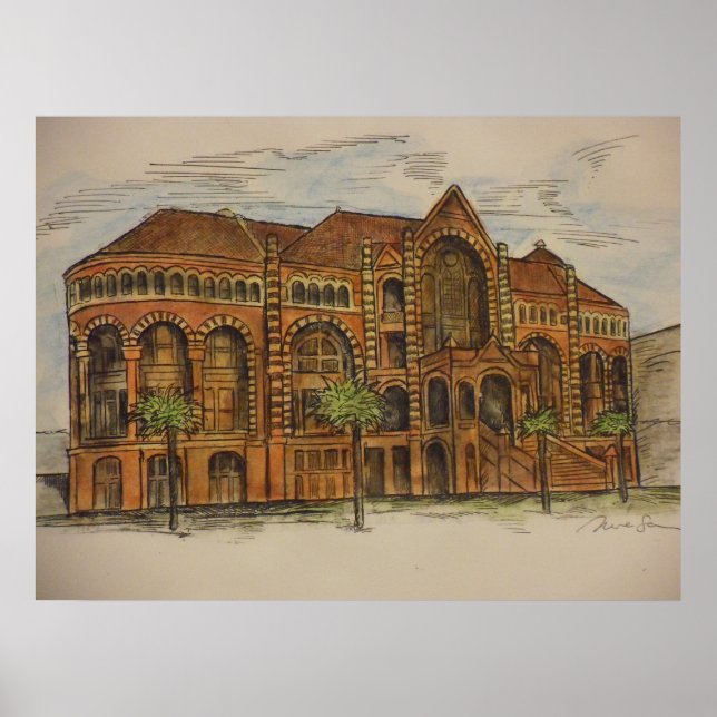 Ashbel Smith Gebäude Poster (Vorne)