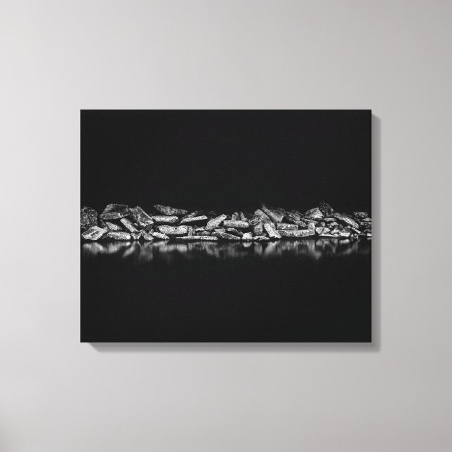 Ashbridges Bay Breakwall 1 Leinwanddruck (Vorderseite)