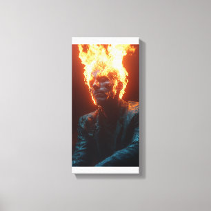Ashen Amidst Flames - Dramatische und faszinierend Leinwanddruck
