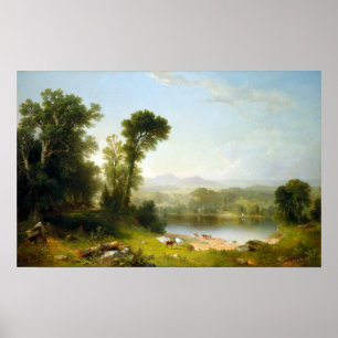 Asher Brown Durand Pastoral Landschaft Poster