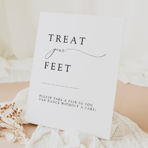 ASHER Elegant Calligraphy Wedding Dreh Flop Sockelschild