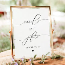 ASHER Elegante Calligrafy Cards und Geschenke-Zeic