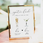 ASHER Eleganter Cocktail Signature Drink Poster<br><div class="desc">Dieses bedruckbare Signatur-Getränkedosenvorlage zeichnet sich durch einen eleganten Script-Schriftart und ein modernes minimalistisches Design aus. Die Aquarellbilder sind handgefertigt und 15 beliebte Getränke sind hier in dieser Liste enthalten. Klicken Sie auf die Schaltfläche "Bearbeiten mit dem Design-Tool" im Bereich Personalisierung, um die darin enthaltenen Getränke anzuzeigen. Jedes Getränk ist versteckt,...</div>