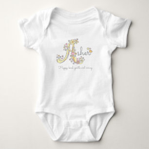 Asher Mädchenname dekorative benutzerdefinierte Be Baby Strampler