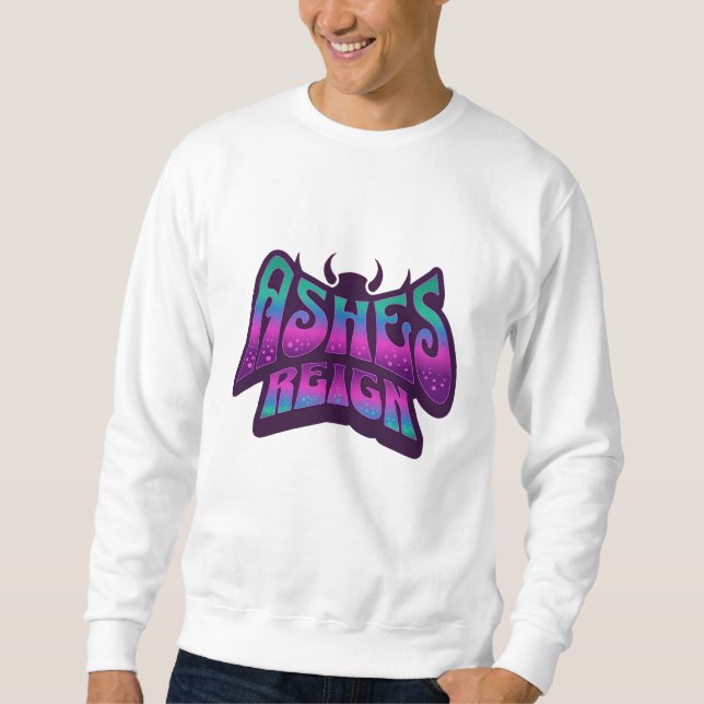 "Ashes Reign - Psychedelic Bat Silhouette T-Shirt" Sweatshirt (Vorderseite)