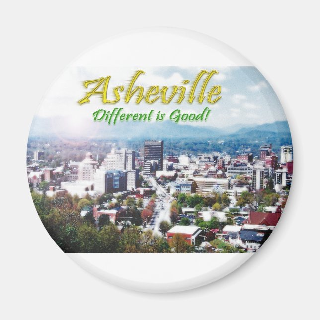 Asheville...Anders ist gut! Magnet (Vorne)