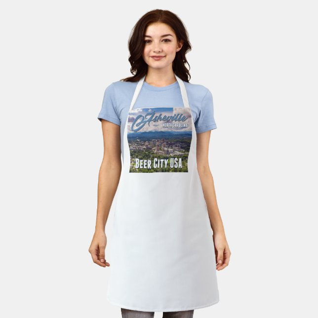 Asheville Beer City USA Cooking Apron Schürze (Getragen)