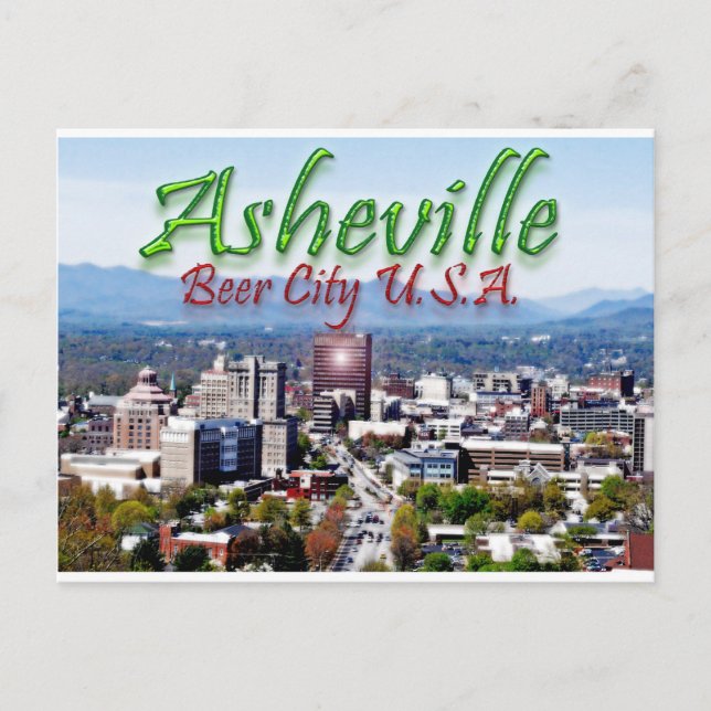 Asheville Beer City USA Postkarte (Vorderseite)