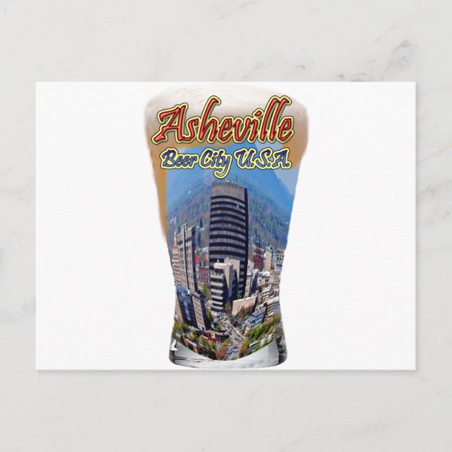 Asheville Beer City USA Postkarte (Vorderseite)