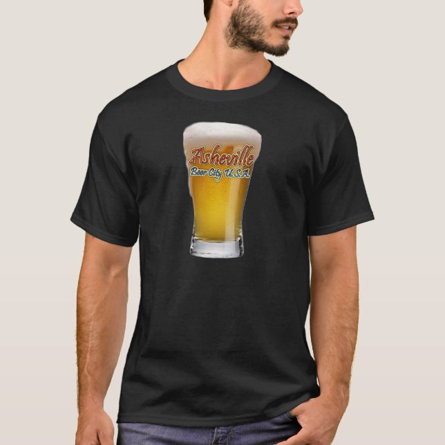 Asheville-Bier-Stadt USA T-Shirt (Vorderseite)