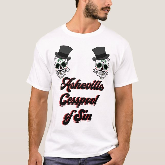 Asheville - Cesspool of Sin T-Shirt (Vorderseite)