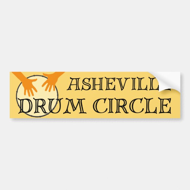 Asheville Drum Circle Autoaufkleber (Vorne)