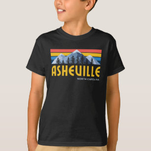 Asheville Mountains Retro Vintager T - Shirt