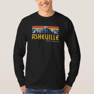 Asheville Mountains Retro Vintager T - Shirt